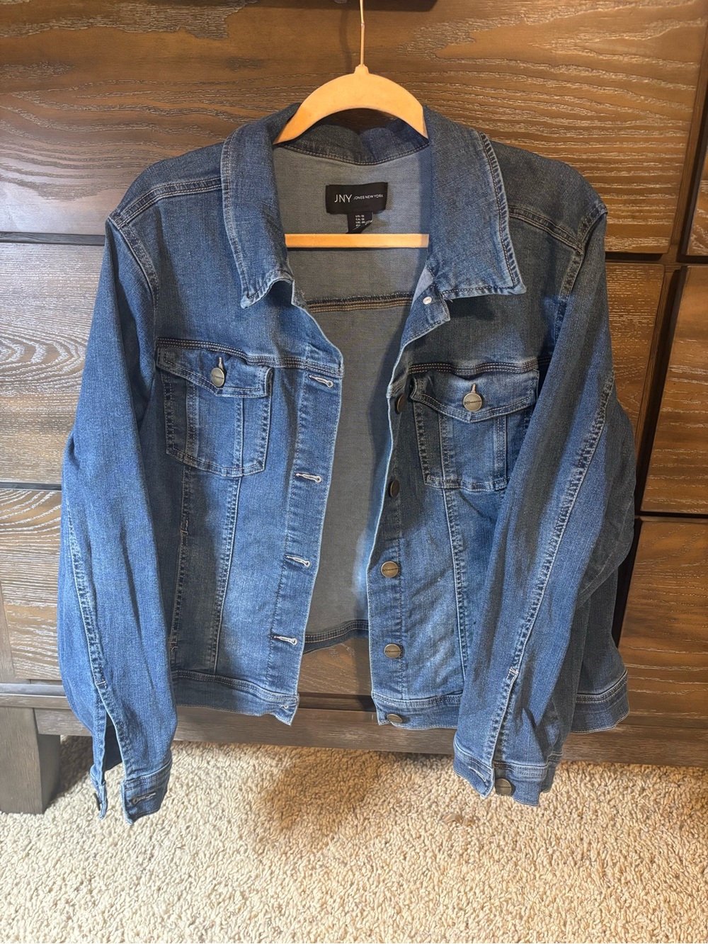 Denim Jacket in Medium Blue - Classic Jacket 1X